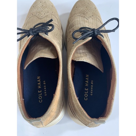 Cole Haan Grand OS Zerogrand Brown Oxford Wingtip Shoes Men's Size 8.5 C27431 - Picture 8 of 9